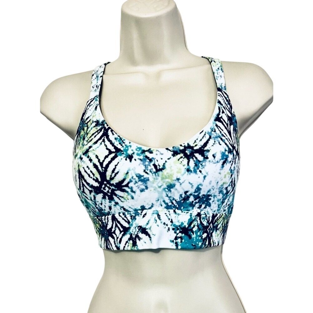Marika Sports Bra, Removable‎ Cup Pads, Butterfly MultiColor, Medium, NWT